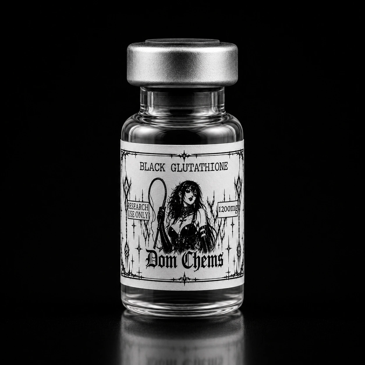 BLACK GLUTATHIONE — Glutathione 1200 mg product vial image